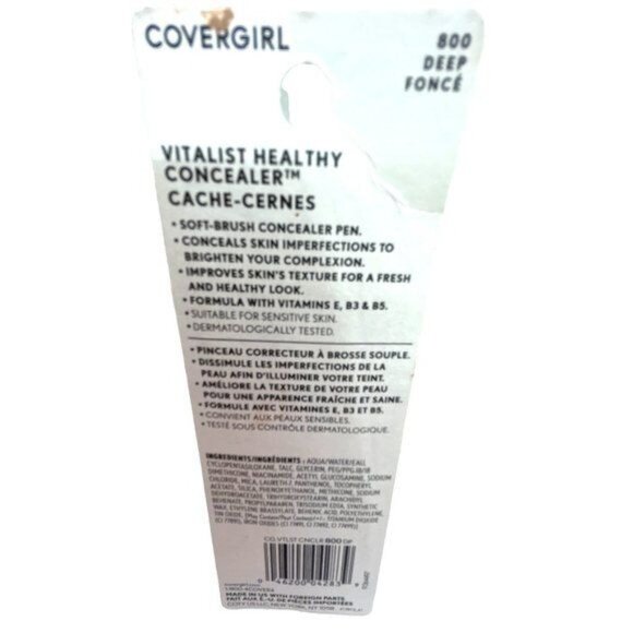 Covergirl Consealer Vitalist Healthy 0.1oz Deep Fonce 800 New - Picture 3 of 3